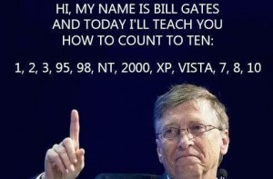 Bill Gates Will Teach You How to Count Windows 10 Meme