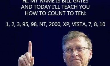 Bill Gates Will Teach You How to Count Windows 10 Meme
